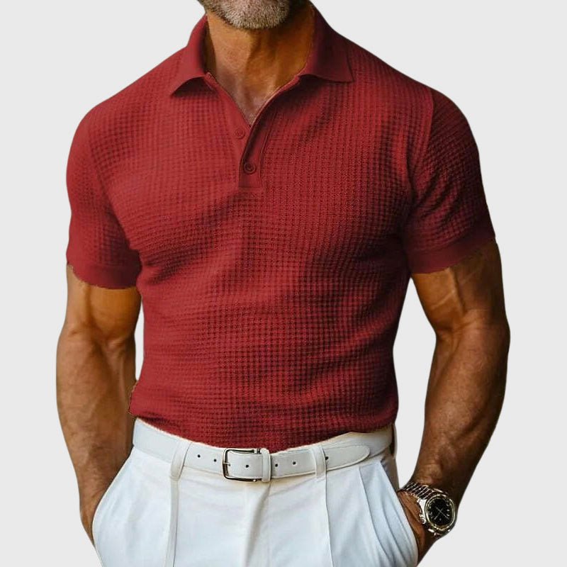 Liam Ford Waffled Polo Shirt