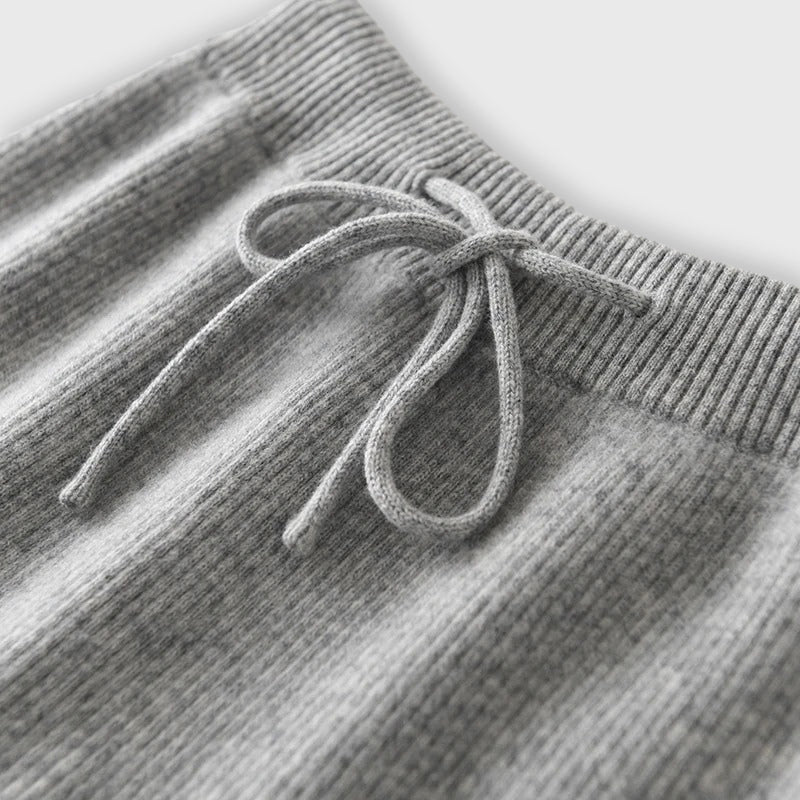Emma Fox Cashmere Wide-Leg Pants