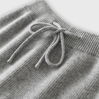Emma Fox Cashmere Wide-Leg Pants