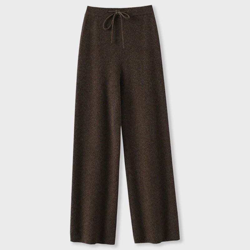 Emma Fox Cashmere Wide-Leg Pants
