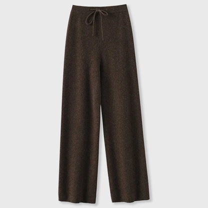 Emma Fox Cashmere Wide-Leg Pants