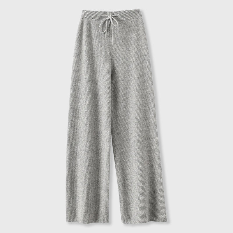 Emma Fox Cashmere Wide-Leg Pants