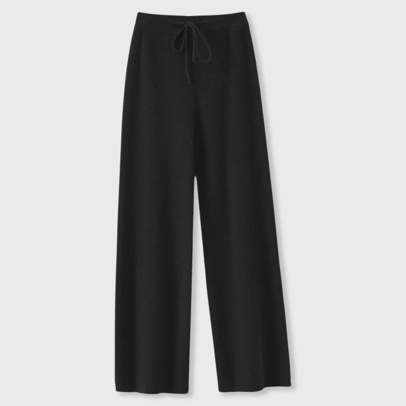 Emma Fox Cashmere Wide-Leg Pants
