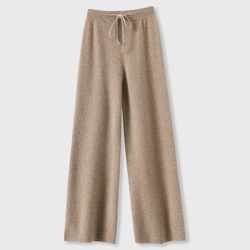 Emma Fox Cashmere Wide-Leg Pants