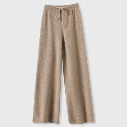 Emma Fox Cashmere Wide-Leg Pants