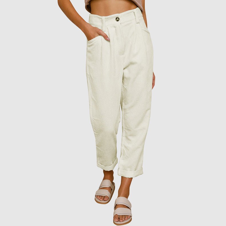 Juliet Bellamy Corduroy Crop Pants