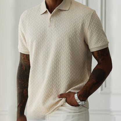 L'Artisan Texturée Polo T-shirt by Ben Carter