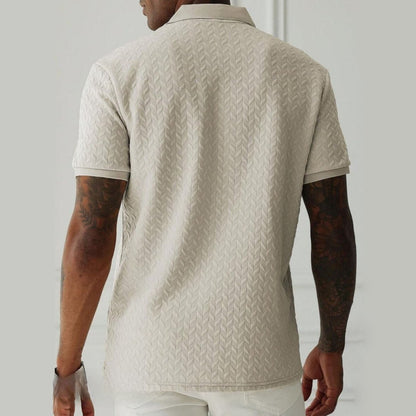 L'Artisan Texturée Polo T-shirt by Ben Carter