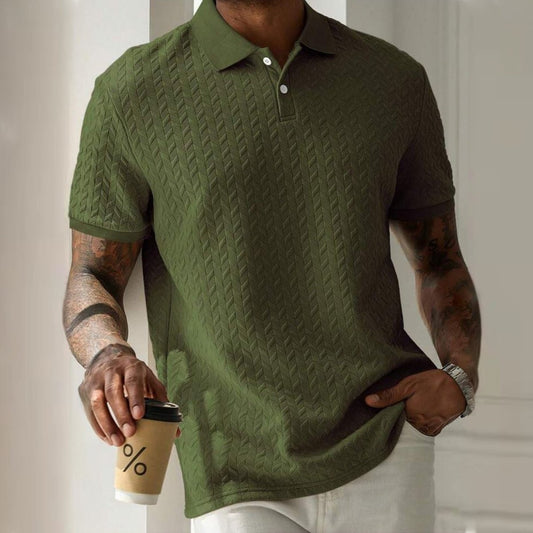 L'Artisan Texturée Polo T-shirt by Ben Carter