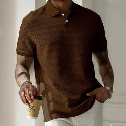 L'Artisan Texturée Polo T-shirt by Ben Carter