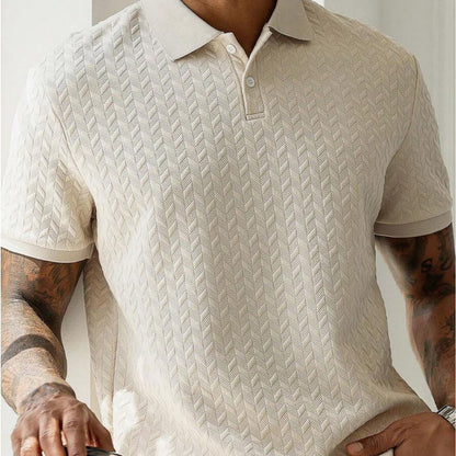 L'Artisan Texturée Polo T-shirt by Ben Carter