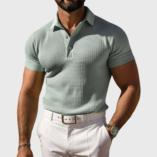 Liam Ford Waffled Polo Shirt