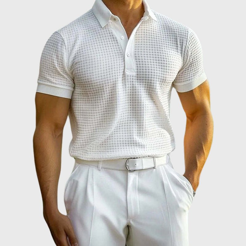Liam Ford Waffled Polo Shirt